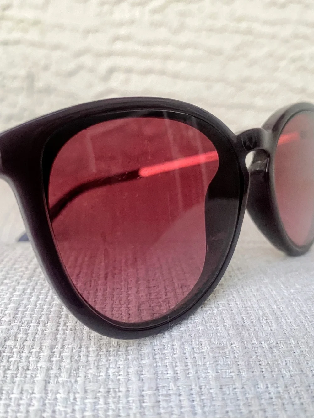 Michael Kors Burgundy Frame Sunglasses with Rose Gradient Lenses